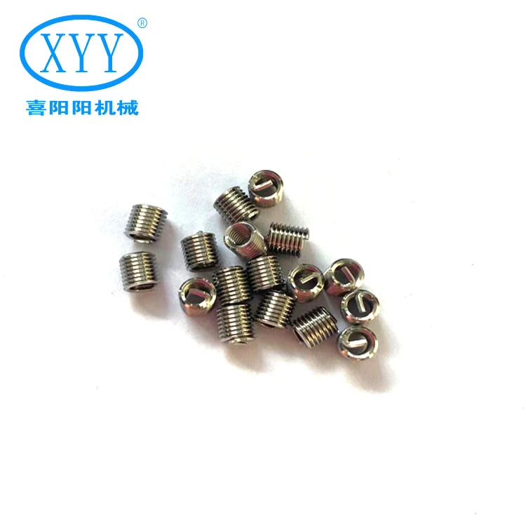 不锈钢自攻螺套一字槽螺纹护套衬套内外牙螺母自攻牙 套螺丝套